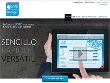 Tablet Screenshot of lopdmanager.es